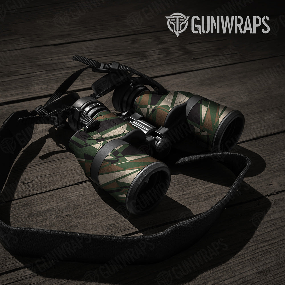 Sharp Woodland Camo Binocular Gear Skin Vinyl Wrap