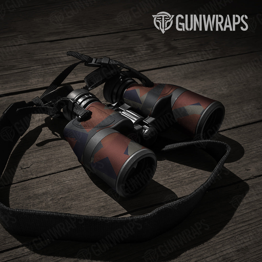 Shattered Blue Copper Camo Binocular Gear Skin Vinyl Wrap