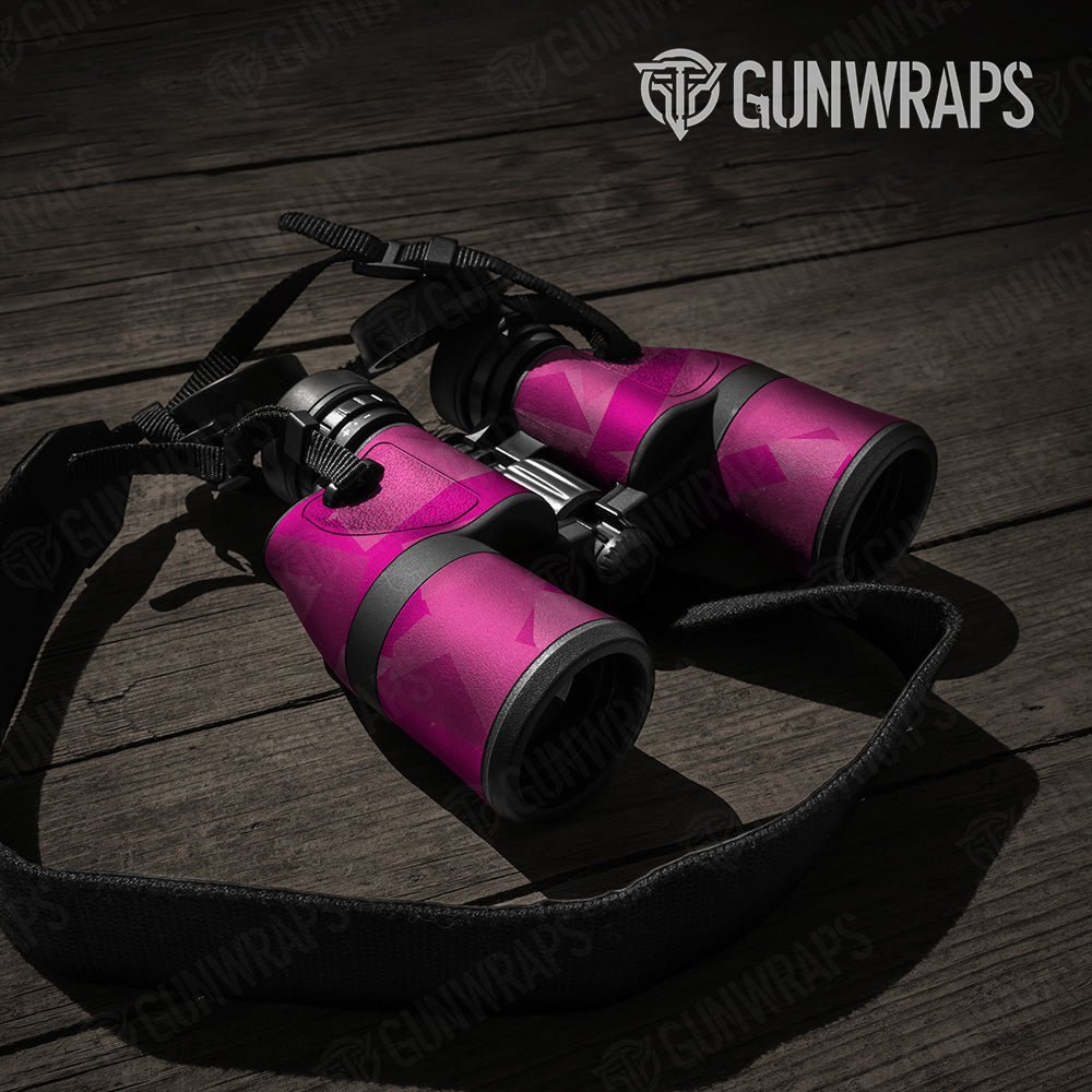 Shattered Elite Magenta Camo Binocular Gear Skin Vinyl Wrap