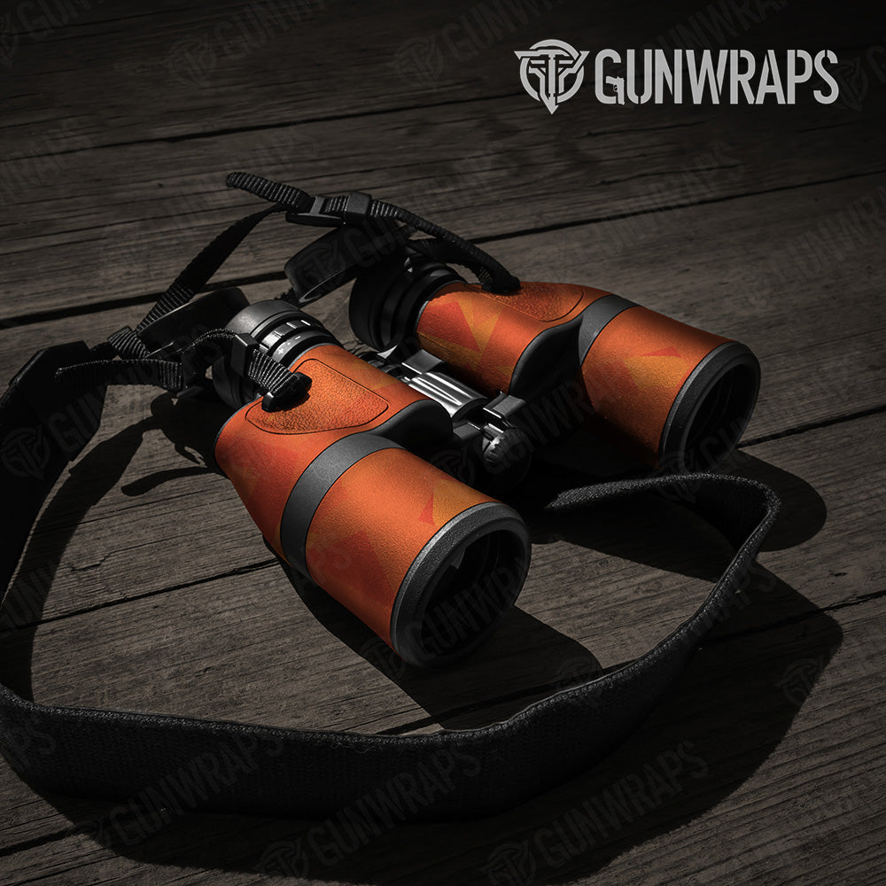 Shattered Elite Orange Camo Binocular Gear Skin Vinyl Wrap