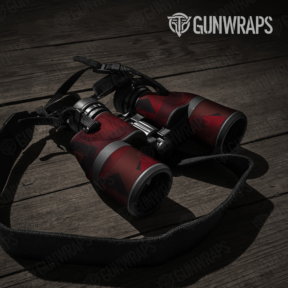 Shattered Vampire Red Camo Binocular Gear Skin Vinyl Wrap