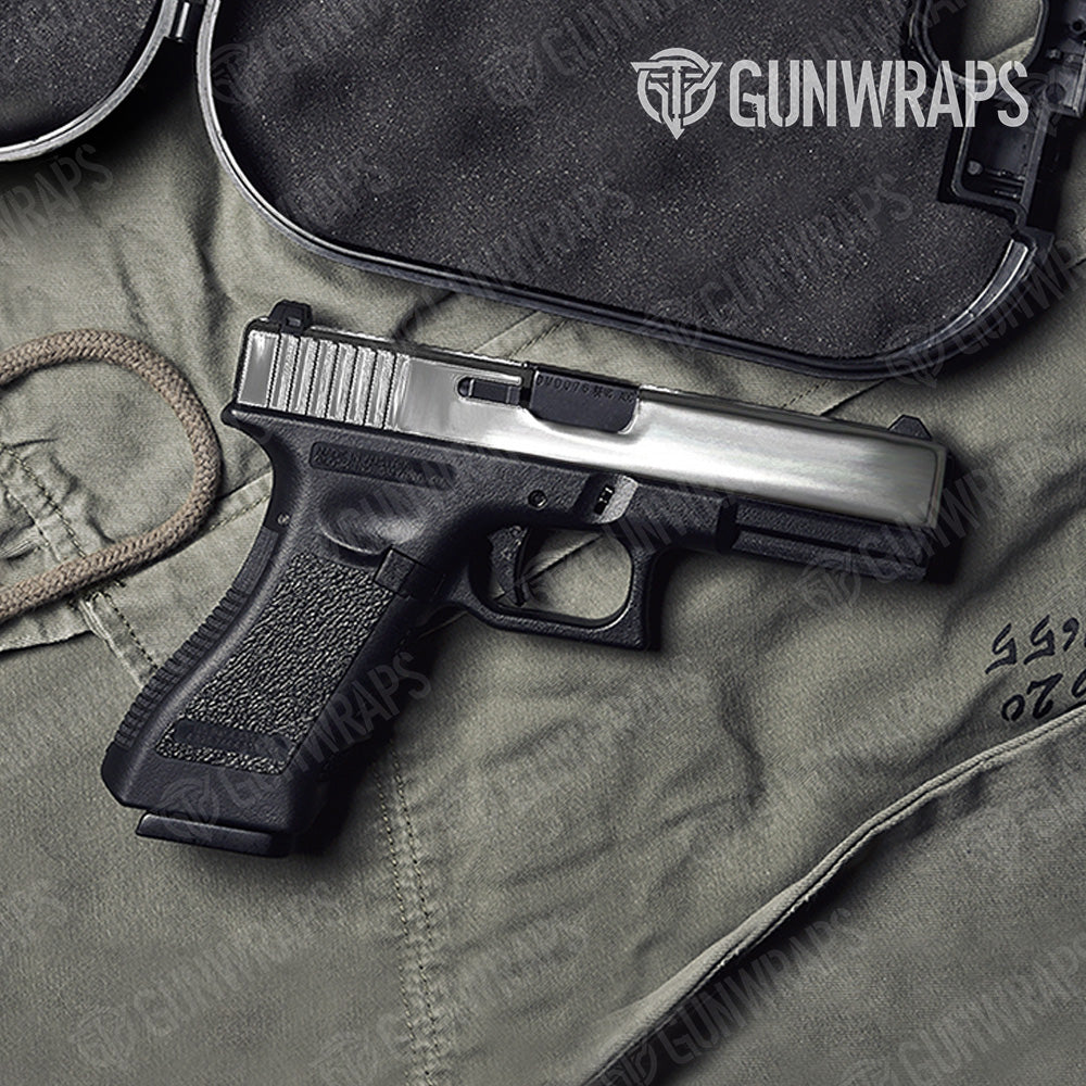 Pistol Slide Chrome Silver Gun Skin Vinyl Wrap