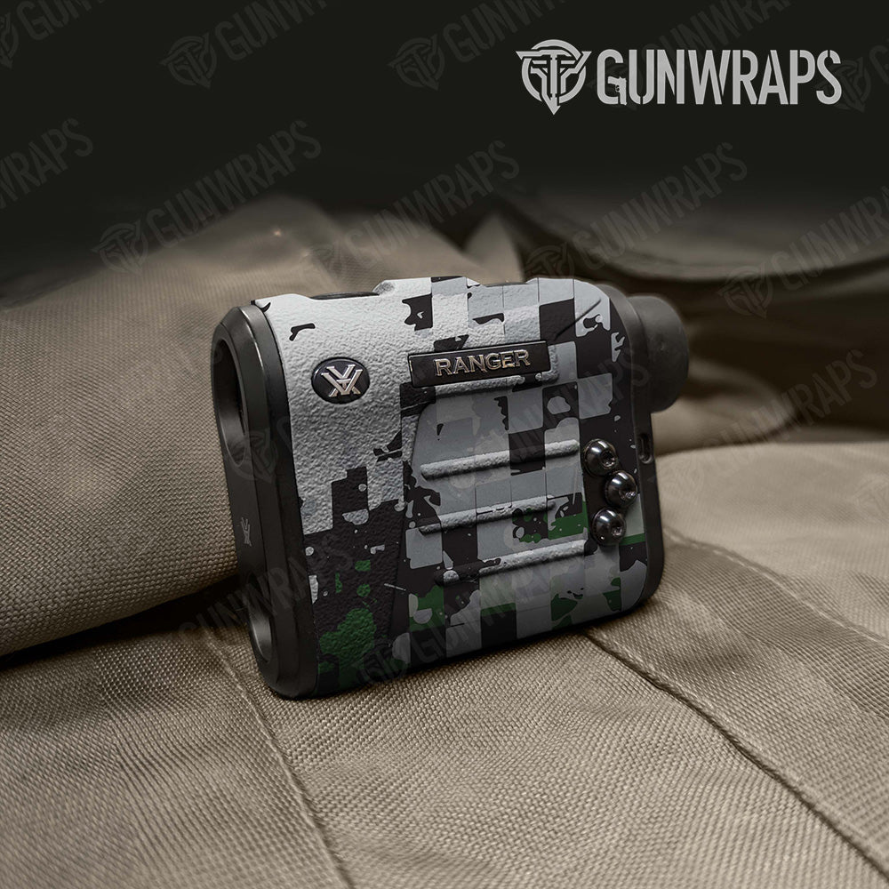 Broken Plaid Green Camo Rangefinder Gear Skin Vinyl Wrap
