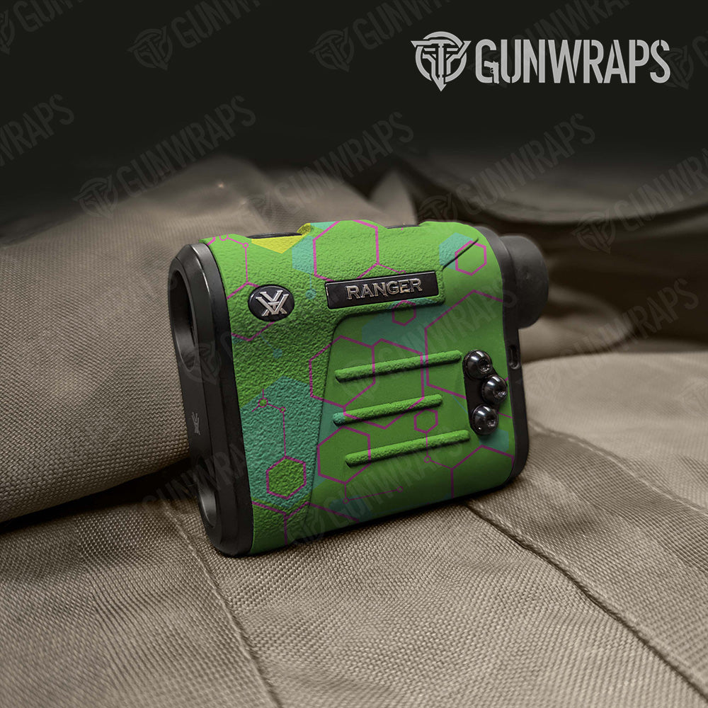 Hex DNA Magenta Lime Rangefinder Gear Skin Vinyl Wrap