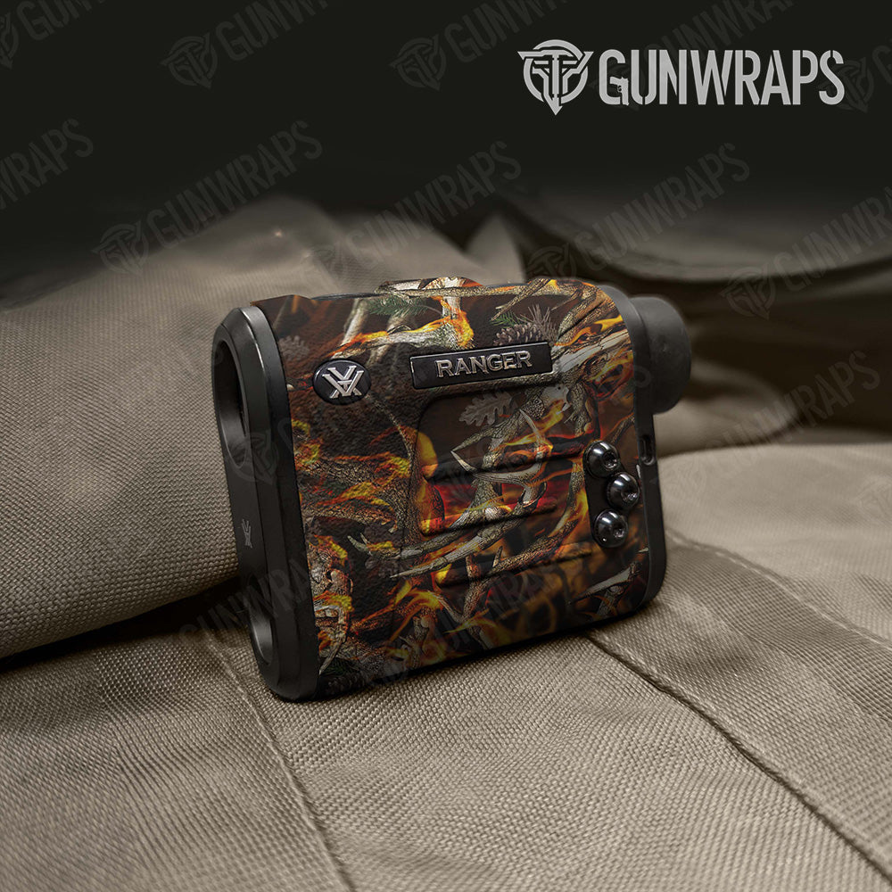 Nature Burning Buck Skull Camo Rangefinder Gear Skin Vinyl Wrap