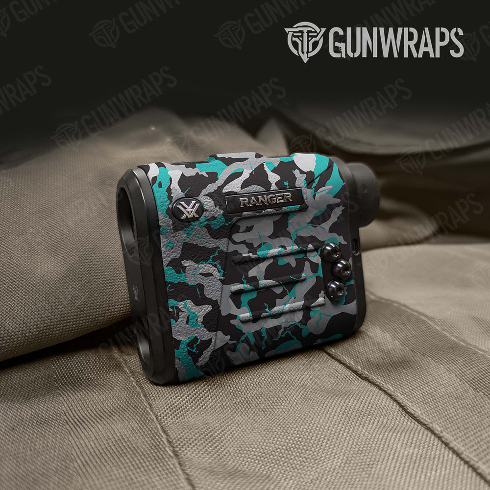 Ragged Tiffany Blue Tiger Camo Rangefinder Gear Skin Vinyl Wrap