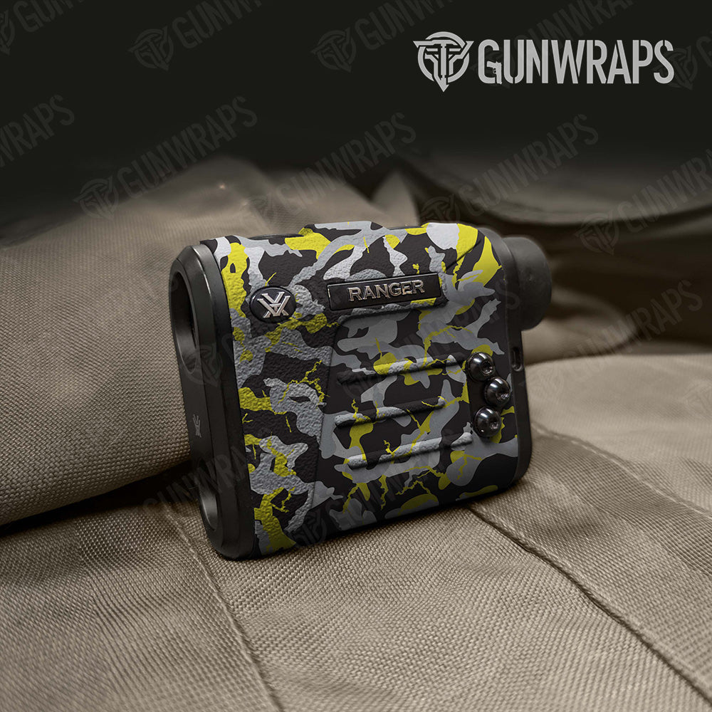 Ragged Yellow Tiger Camo Rangefinder Gear Skin Vinyl Wrap