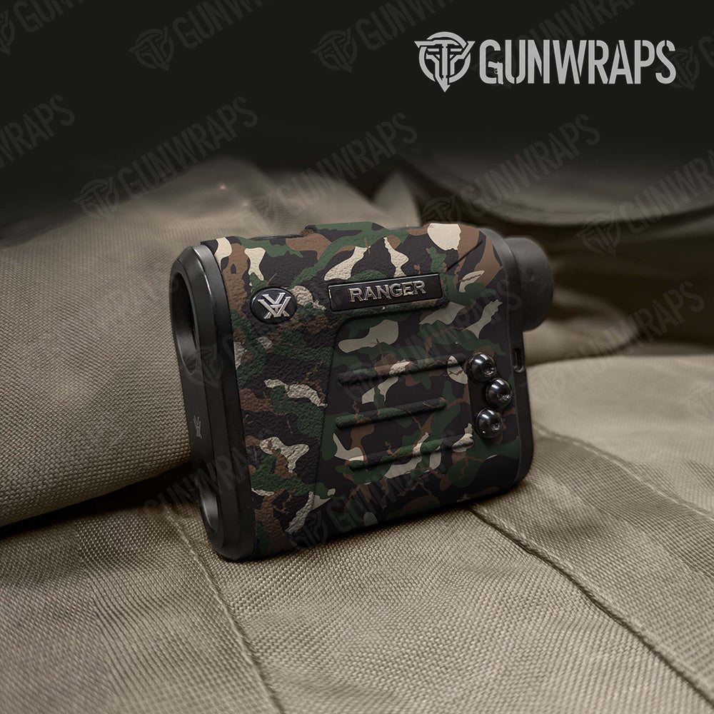 Ragged Woodland Camo Rangefinder Gear Skin Vinyl Wrap