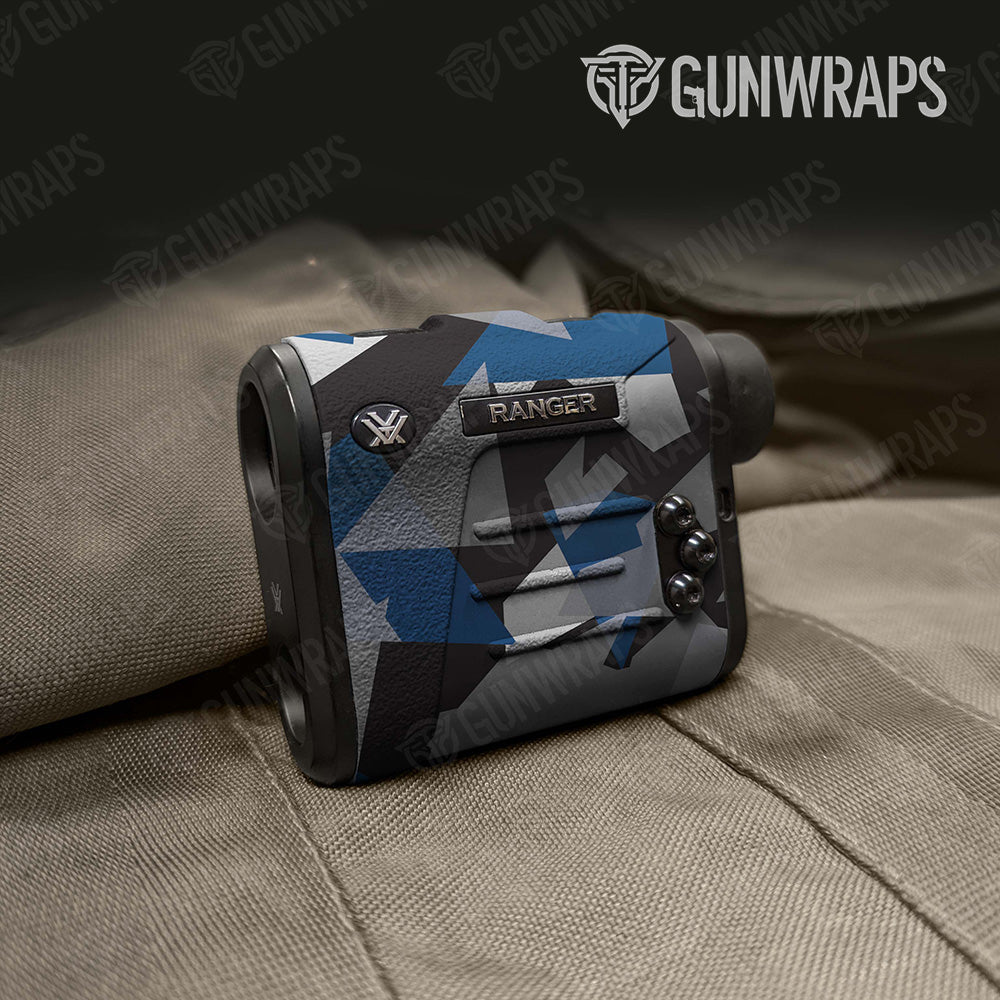 Shattered Blue Tiger Camo Rangefinder Gear Skin Vinyl Wrap