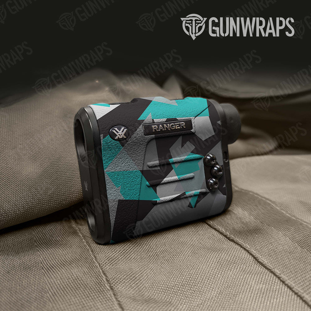Shattered Tiffany Blue Tiger Camo Rangefinder Gear Skin Vinyl Wrap