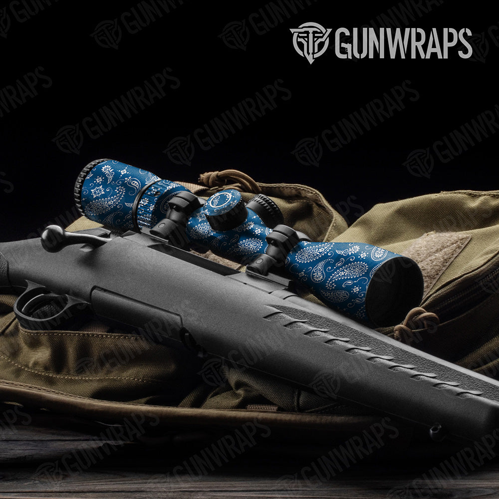 Bandana Blue White Scope Gear Skin Vinyl Wrap