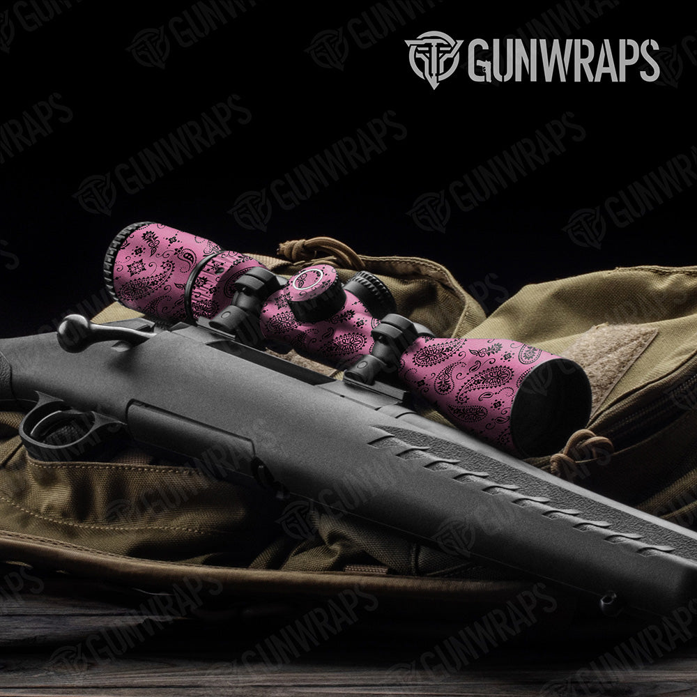 Bandana Pink Black Scope Gear Skin Vinyl Wrap