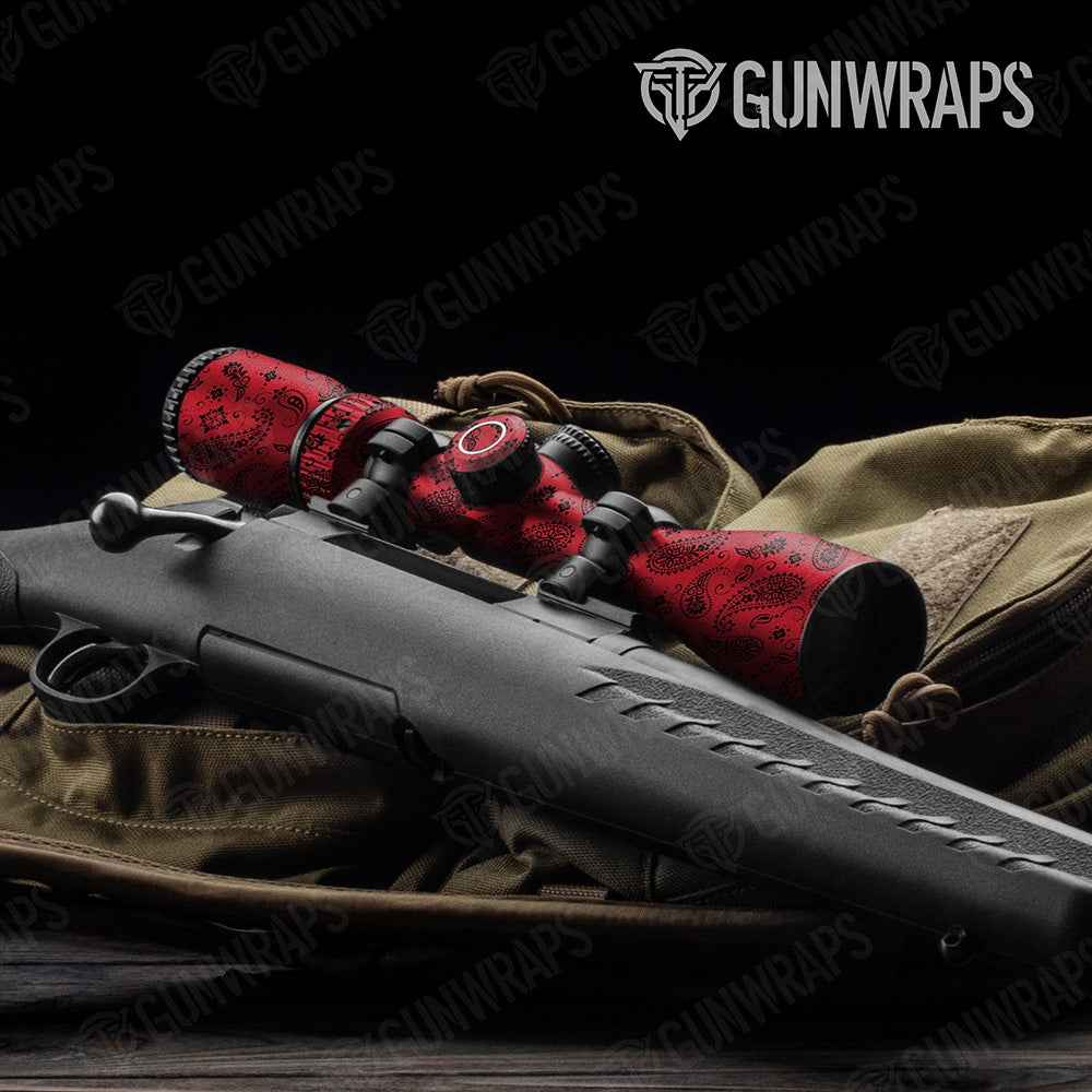 Bandana Red Black Scope Gear Skin Vinyl Wrap