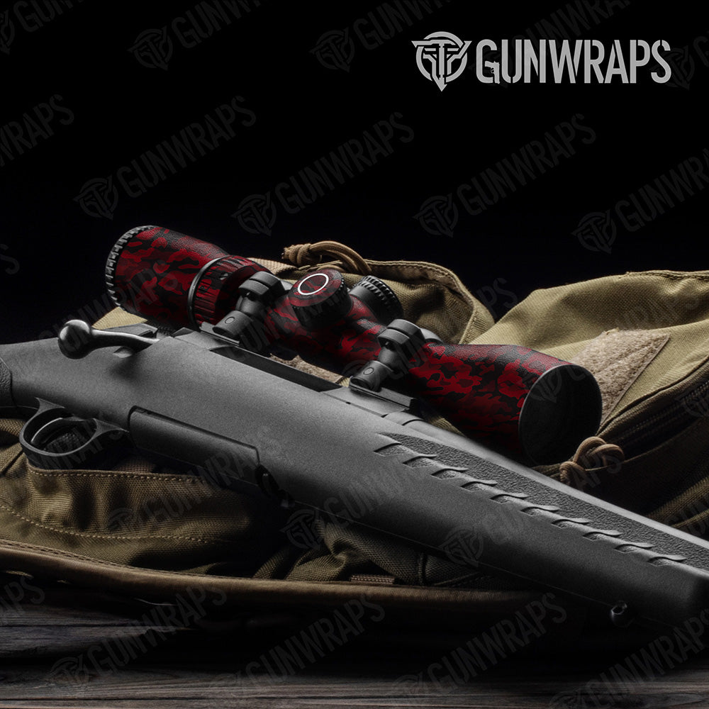 Classic Vampire Red Camo Scope Gear Skin Vinyl Wrap
