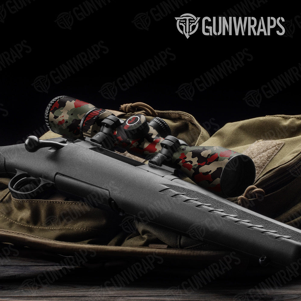 Cumulus Militant Red Camo Scope Gear Skin Vinyl Wrap