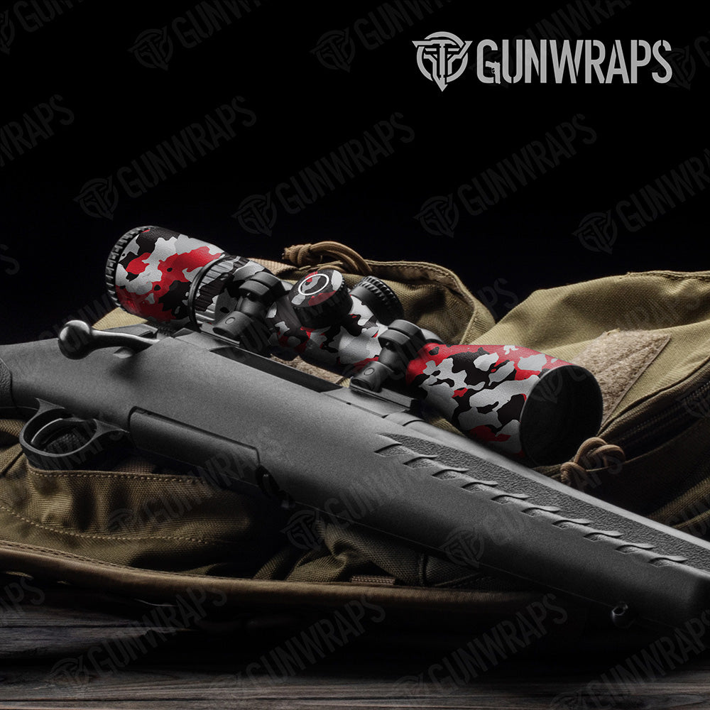 Cumulus Red Tiger Camo Scope Gear Skin Vinyl Wrap