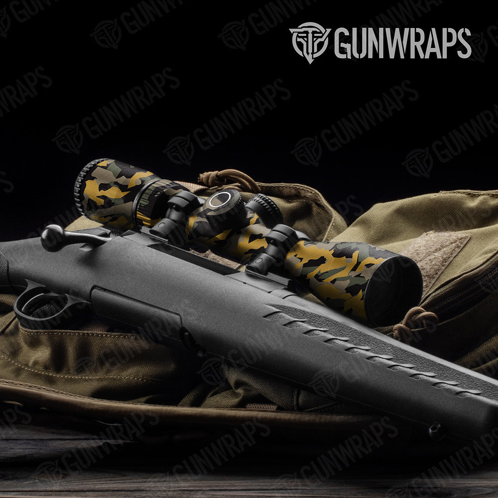 Erratic Militant Yellow Camo Scope Gear Skin Vinyl Wrap