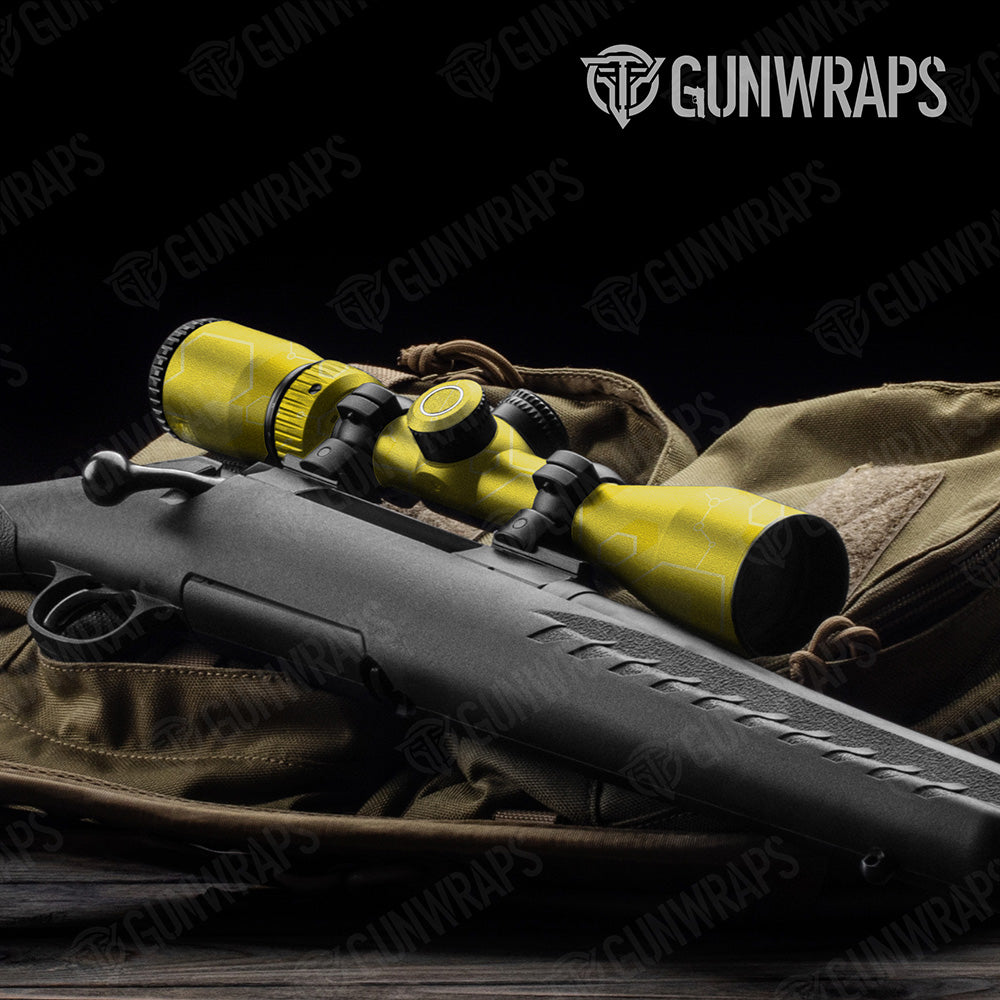 Hex DNA Elite Yellow Scope Gear Skin Vinyl Wrap