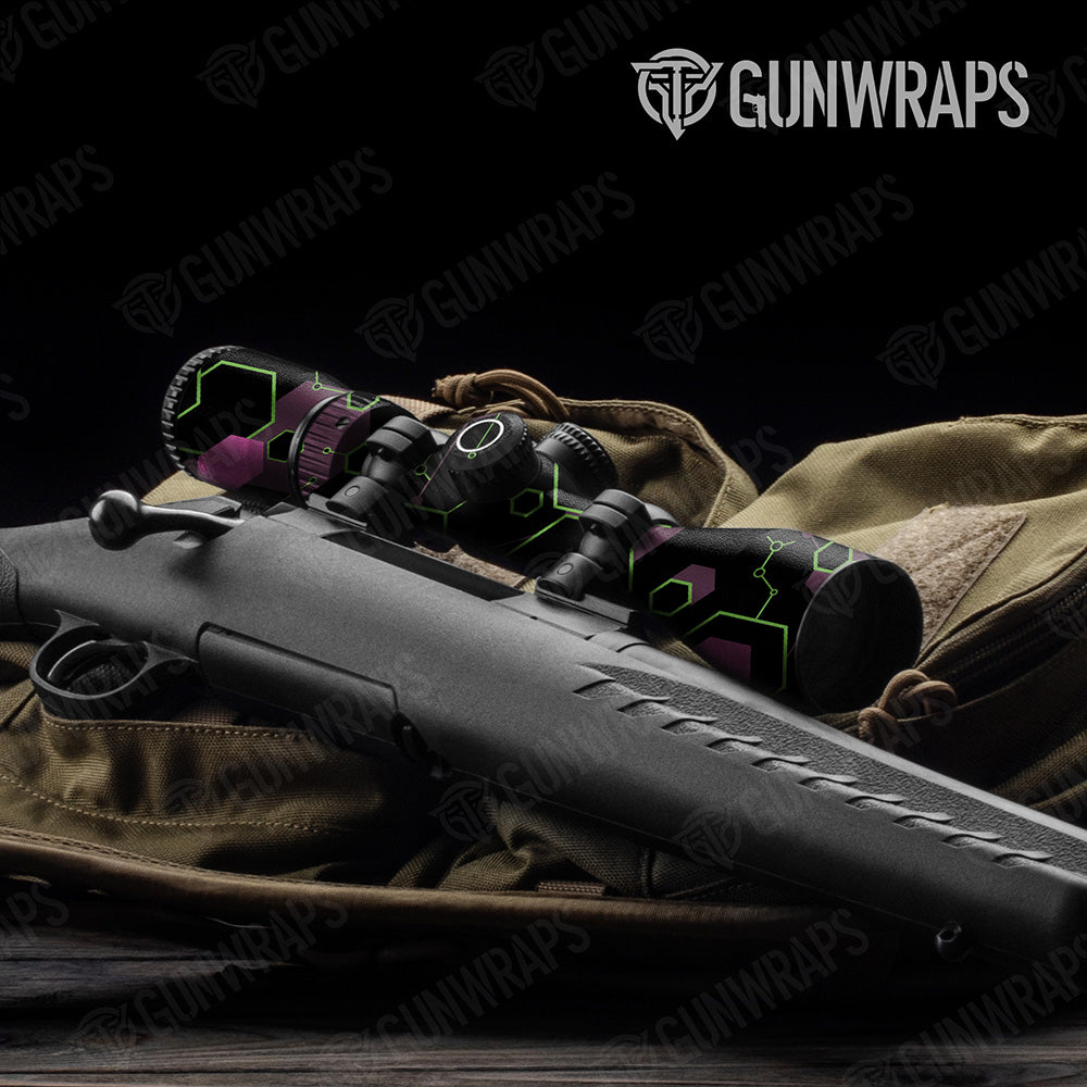 Hex DNA Neon Night Scope Gear Skin Vinyl Wrap