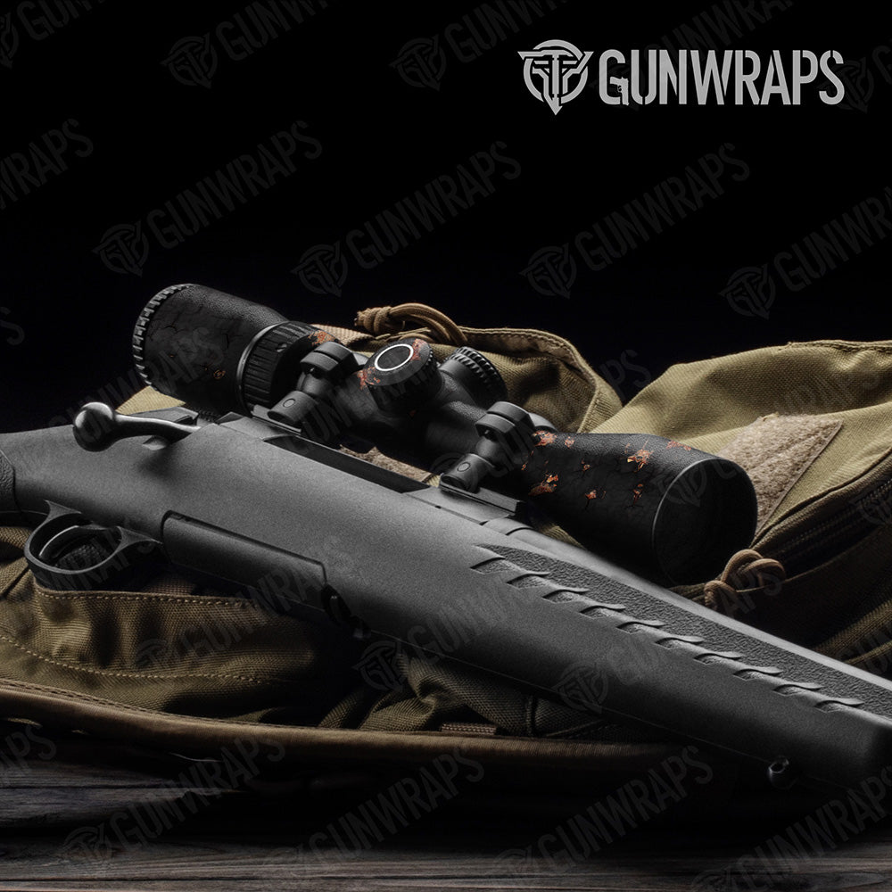 Rust 3D Black Scope Gear Skin Vinyl Wrap