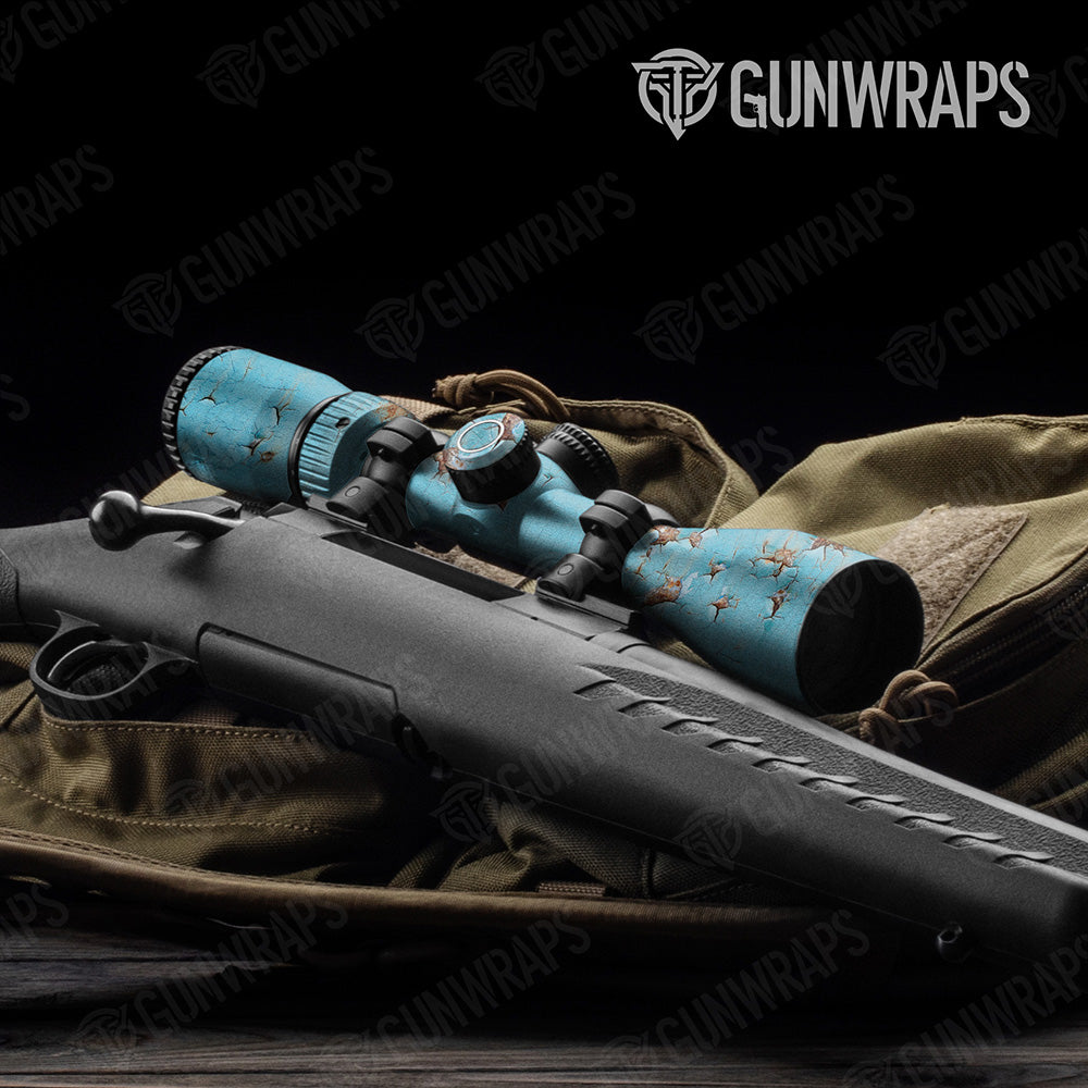 Rust 3D Tiffany Blue Scope Gear Skin Vinyl Wrap
