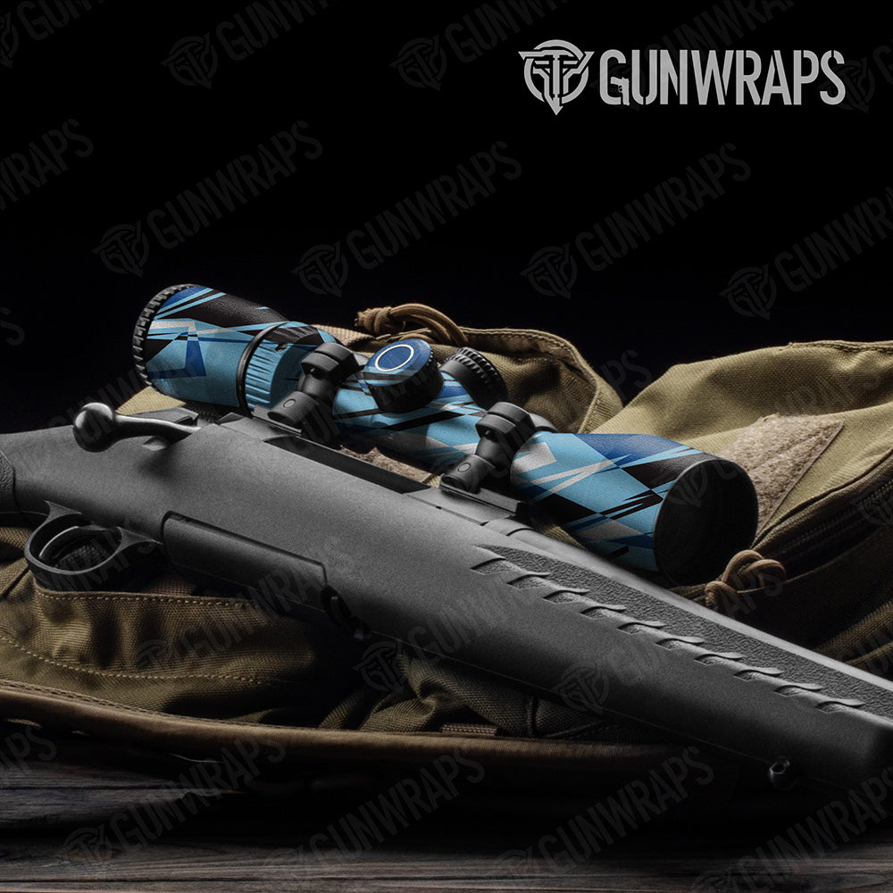 Sharp Baby Blue Camo Scope Gear Skin Vinyl Wrap