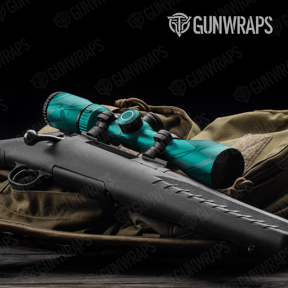 Sharp Elite Tiffany Blue Camo Scope Gear Skin Vinyl Wrap