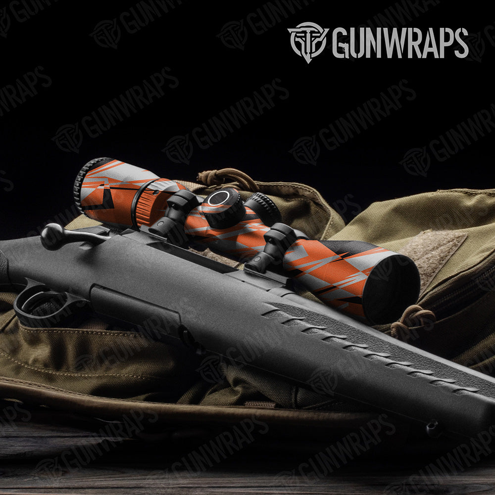 Sharp Orange Tiger Camo Scope Gear Skin Vinyl Wrap