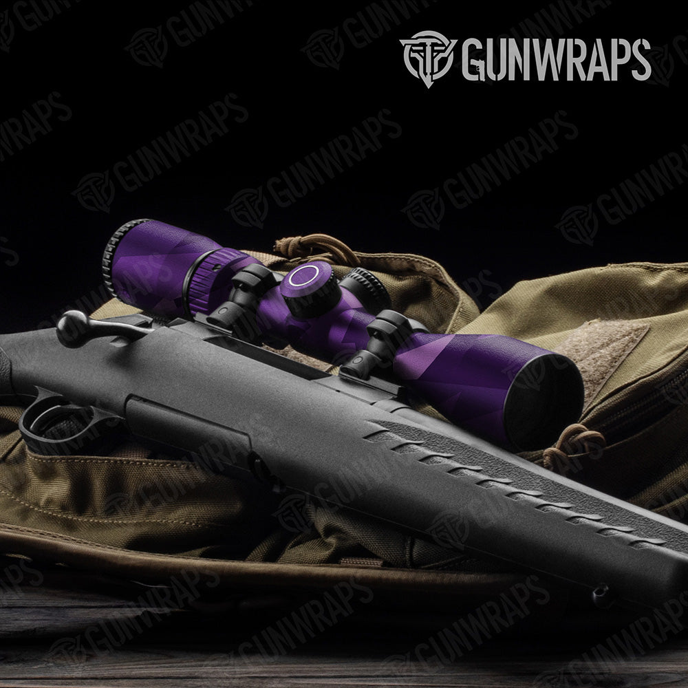 Shattered Elite Purple Camo Scope Gear Skin Vinyl Wrap