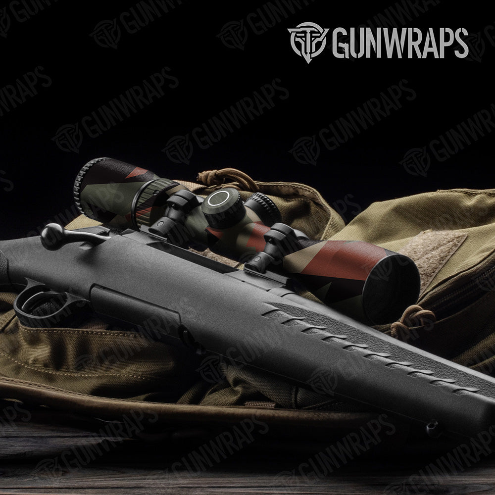 Shattered Militant Copper Camo Scope Gear Skin Vinyl Wrap