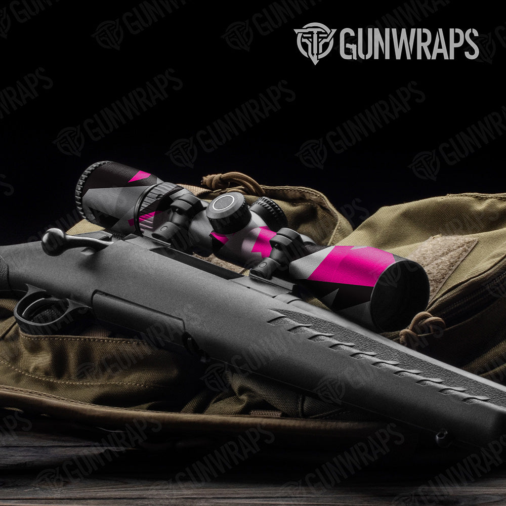 Shattered Magenta Tiger Camo Scope Gear Skin Vinyl Wrap