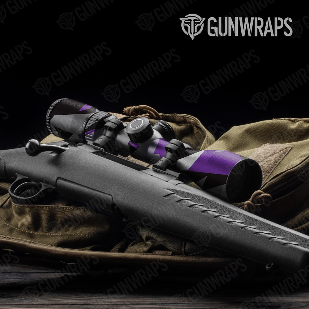 Shattered Purple Tiger Camo Scope Gear Skin Vinyl Wrap