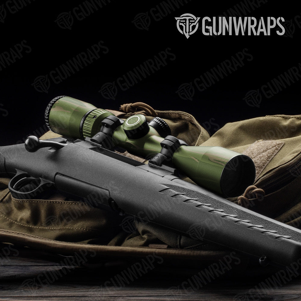 Shredded Army Green Camo Scope Gear Skin Vinyl Wrap
