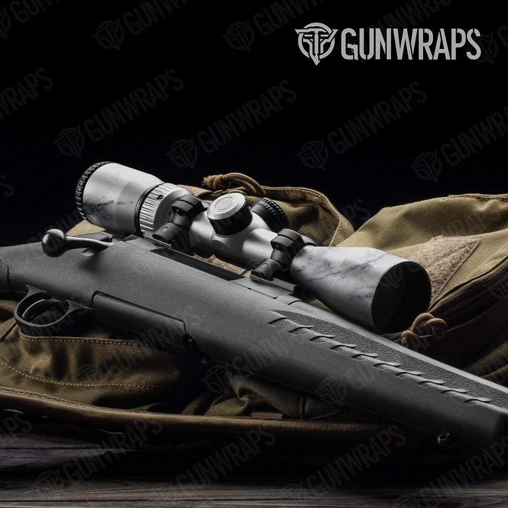 Stone Bianco Carrara Marble Scope Gear Skin Vinyl Wrap
