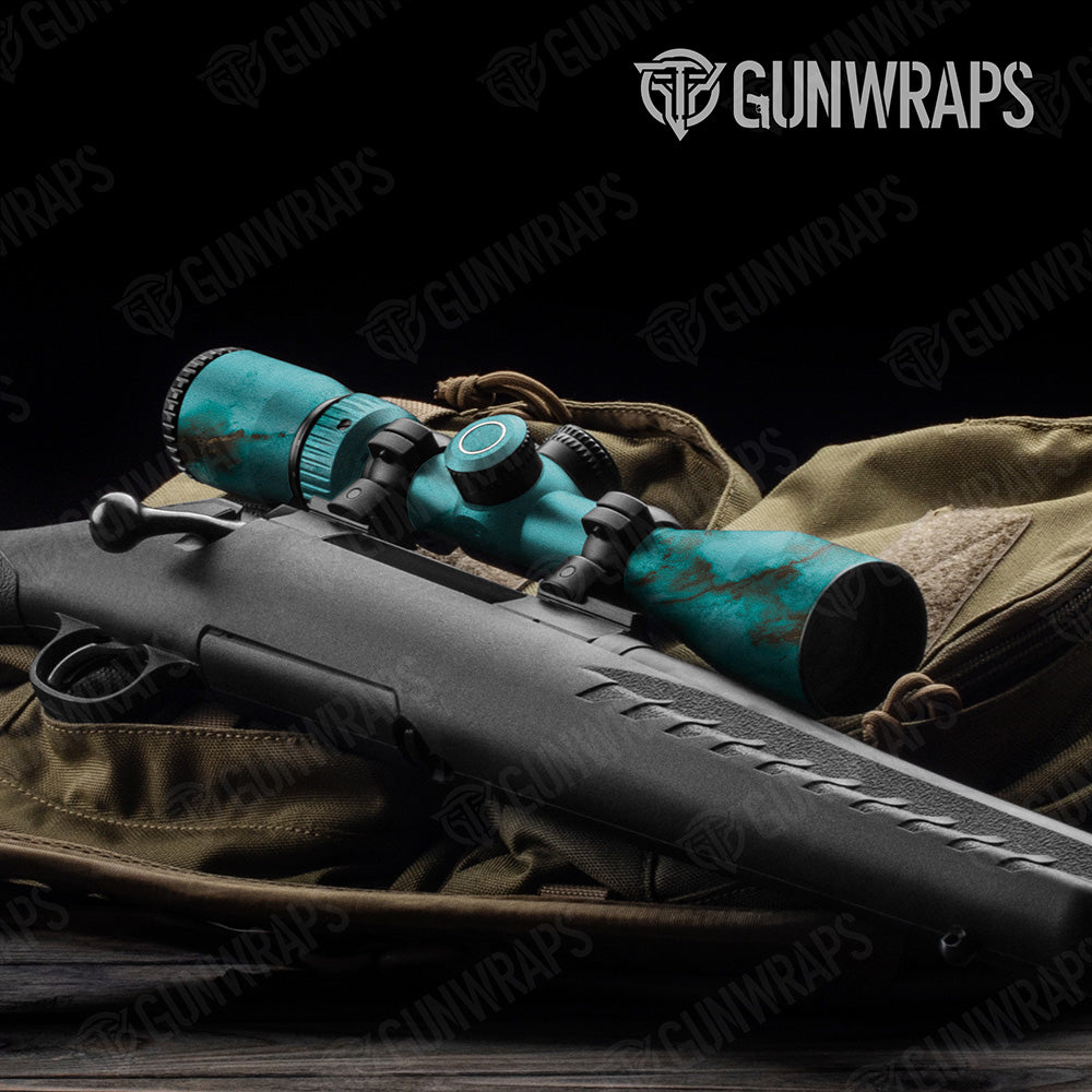Stone Turquoise Marble Scope Gear Skin Vinyl Wrap