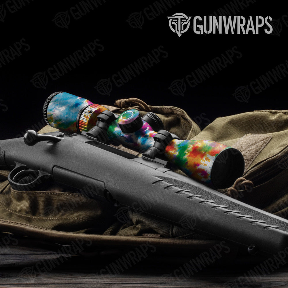 Tie Dye Clementine Kiss Scope Gear Skin Vinyl Wrap