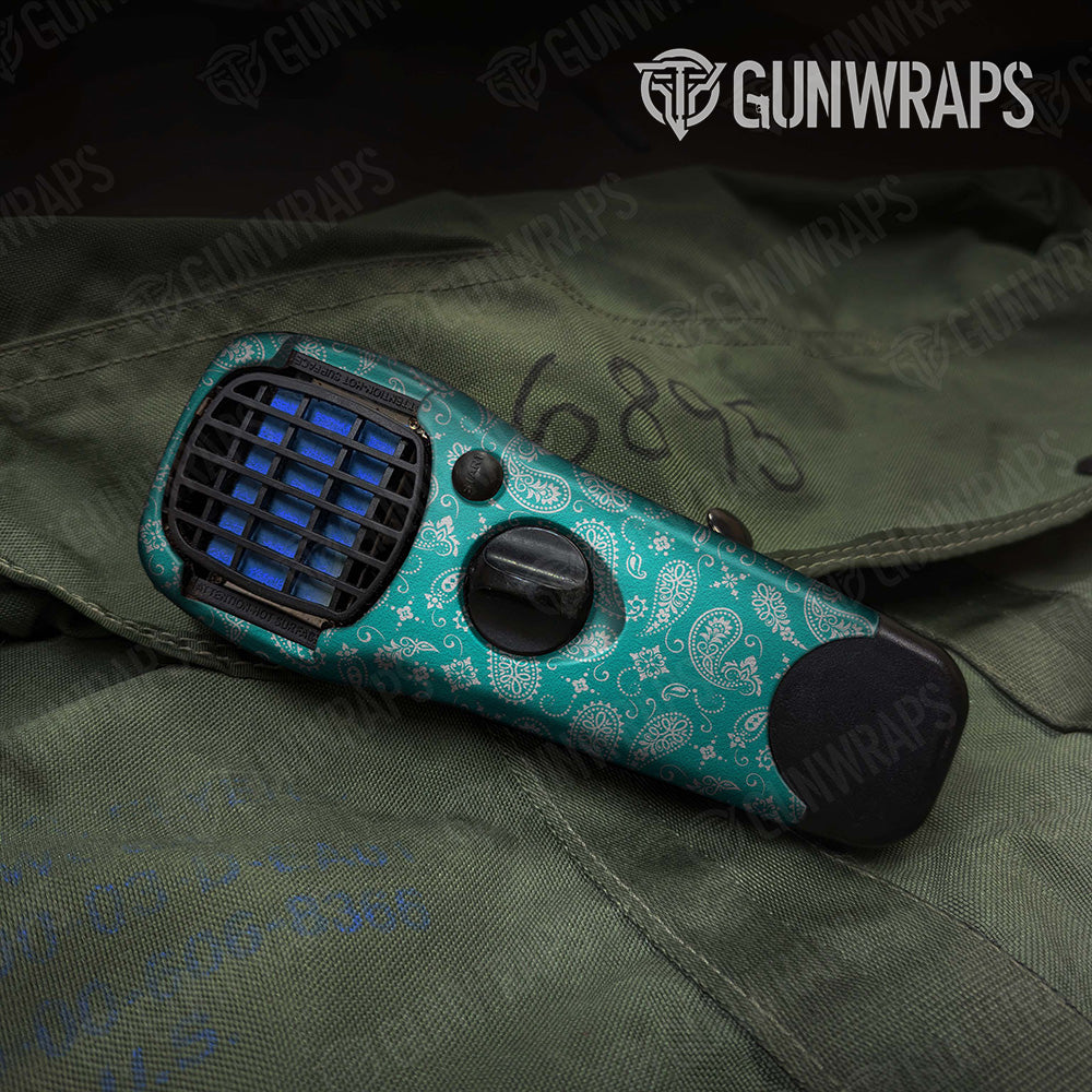 Bandana Tiffany Blue White Thermacell Gear Skin Vinyl Wrap