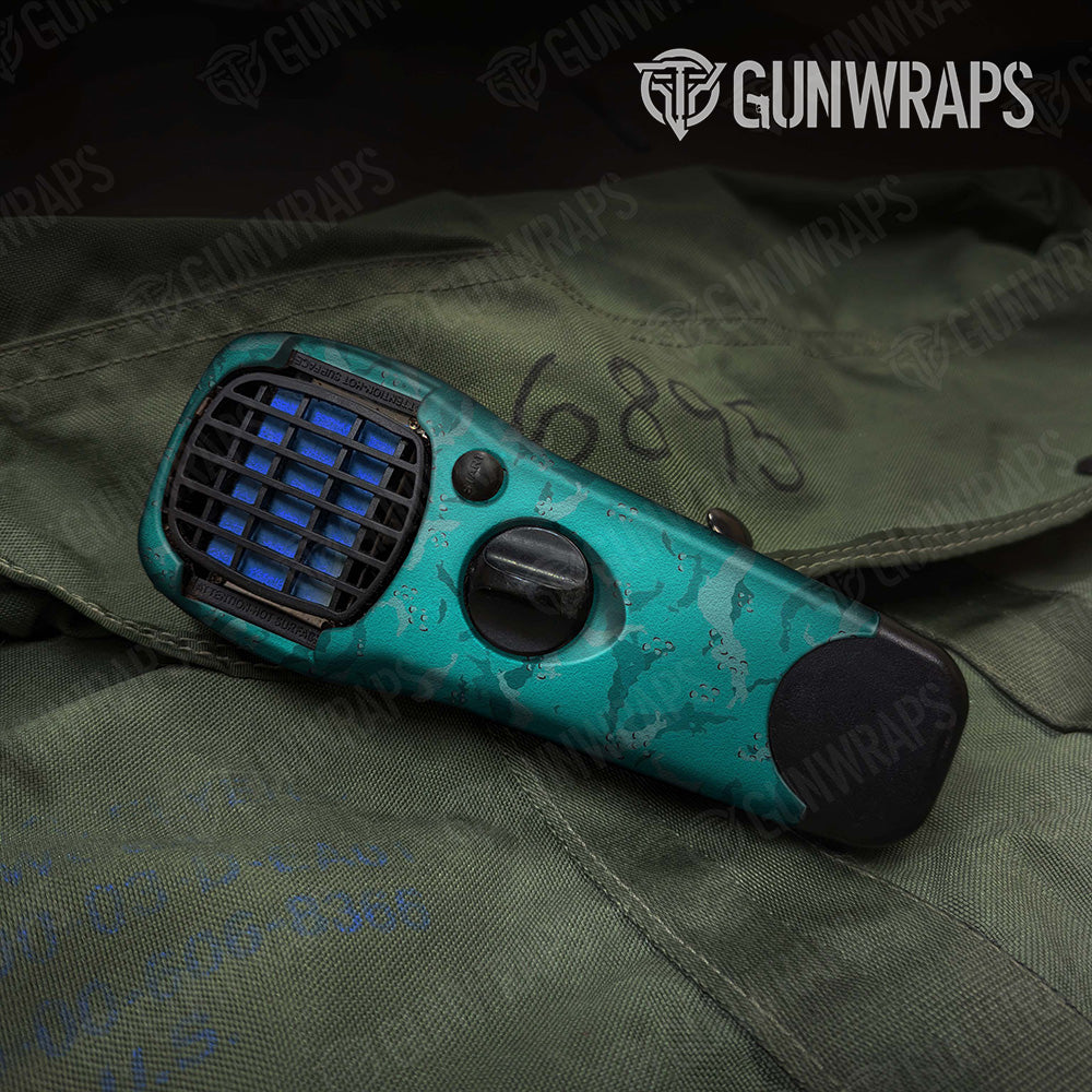 Battle Storm Elite Tiffany Blue Camo Thermacell Gear Skin Vinyl Wrap