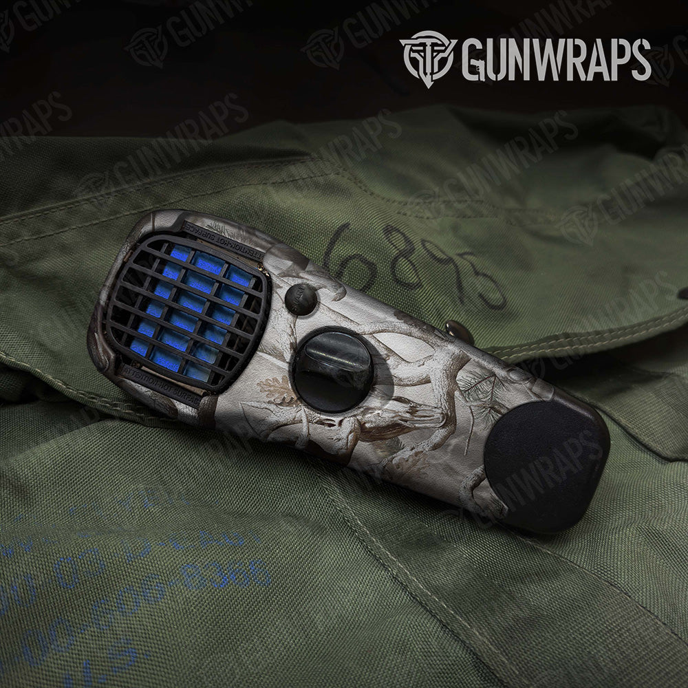 Nature Lifeless Snow Woods Buck Skull Camo Thermacell Gear Skin Vinyl Wrap