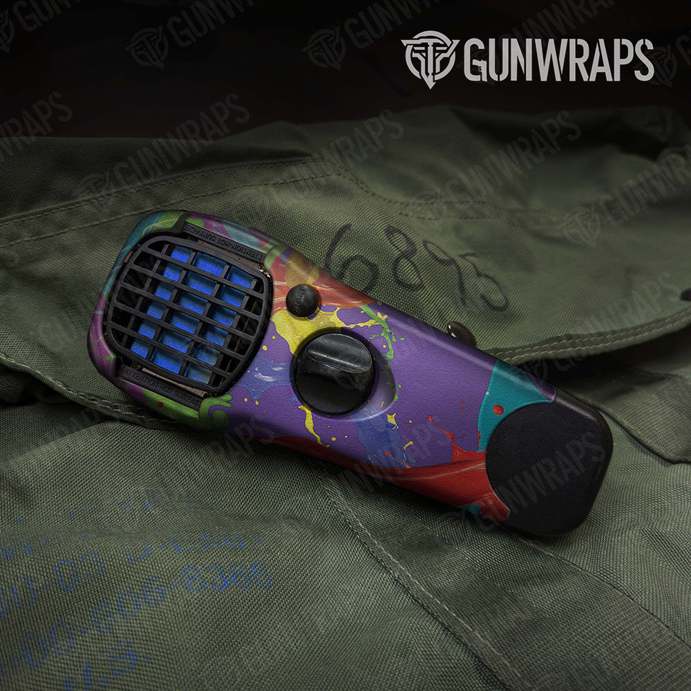 Paint Splatter Purple Thermacell Gear Skin Vinyl Wrap