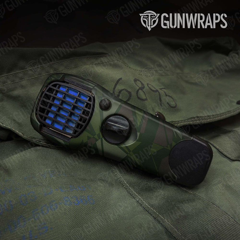 Sharp Army Dark Green Camo Thermacell Gear Skin Vinyl Wrap