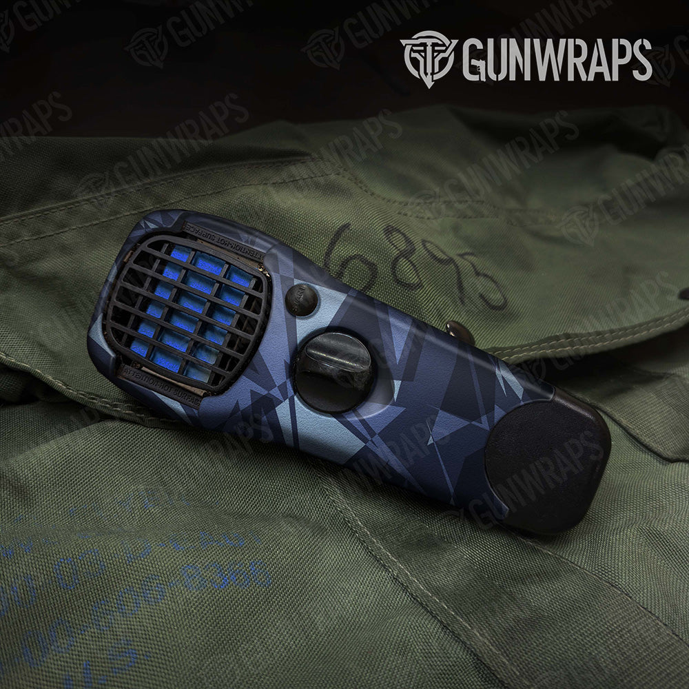 Sharp Blue Urban Night Camo Thermacell Gear Skin Vinyl Wrap