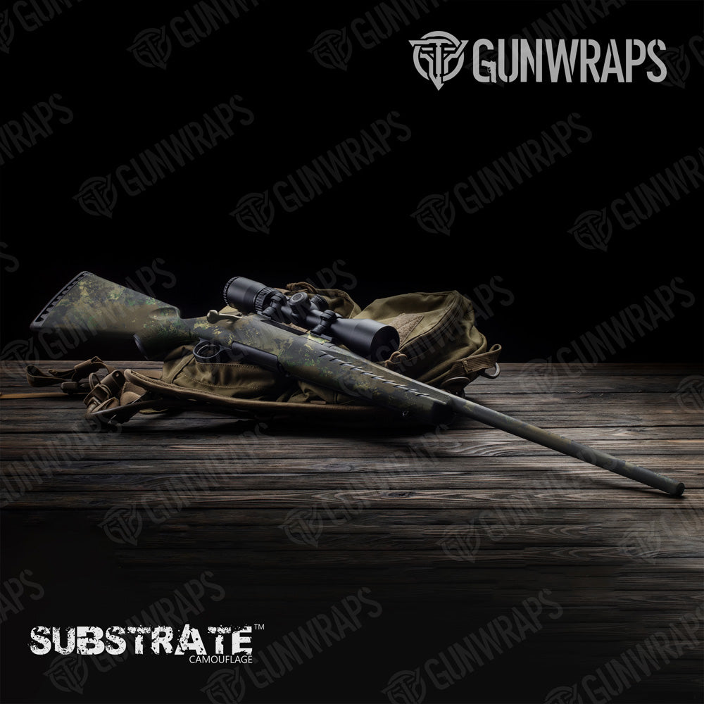 Rifle Substrate Spokane Camo Gun Skin Vinyl Wrap Film