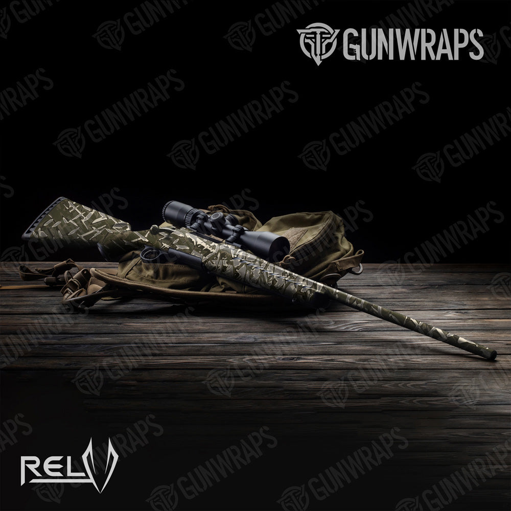 Rifle RELV X3 Dynohyde Camo Gun Skin Vinyl Wrap Film