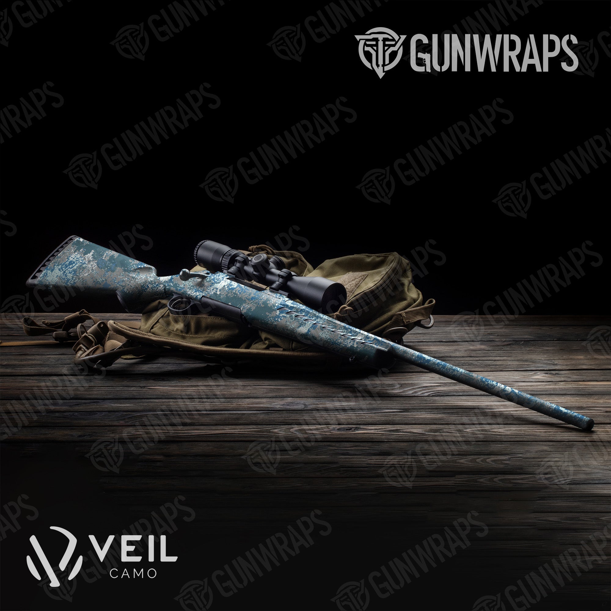 Rifle Veil Stryk Hookset Camo Gun Skin Vinyl Wrap
