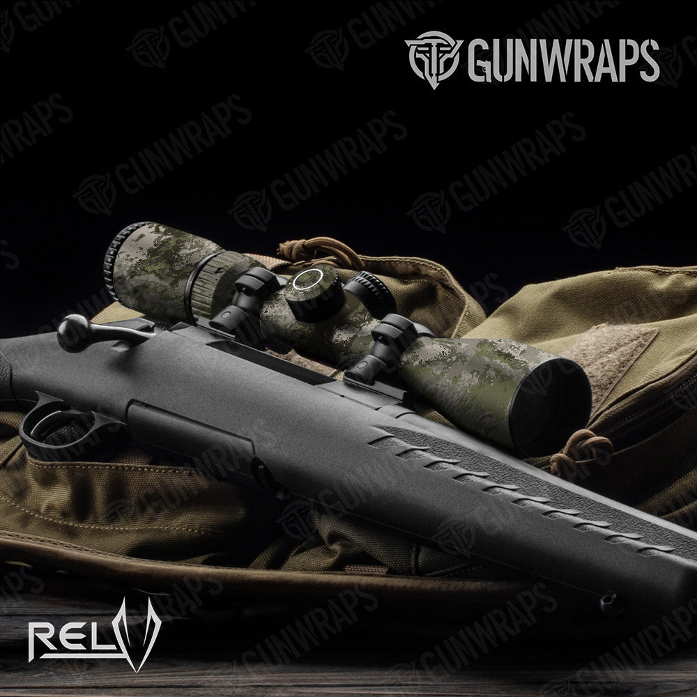 Scope RELV Tunnel Rat Camo Gear Skin Vinyl Wrap Film