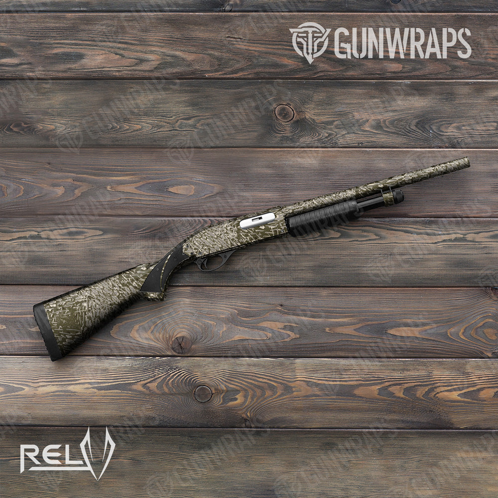 Shotgun RELV Dynohyde Camo Gun Skin Vinyl Wrap Film