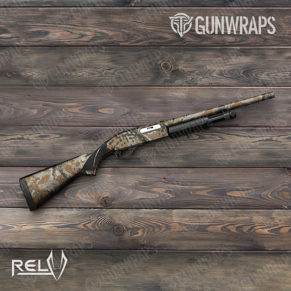 Shotgun RELV X3 Copperhead Camo Gun Skin Vinyl Wrap Film