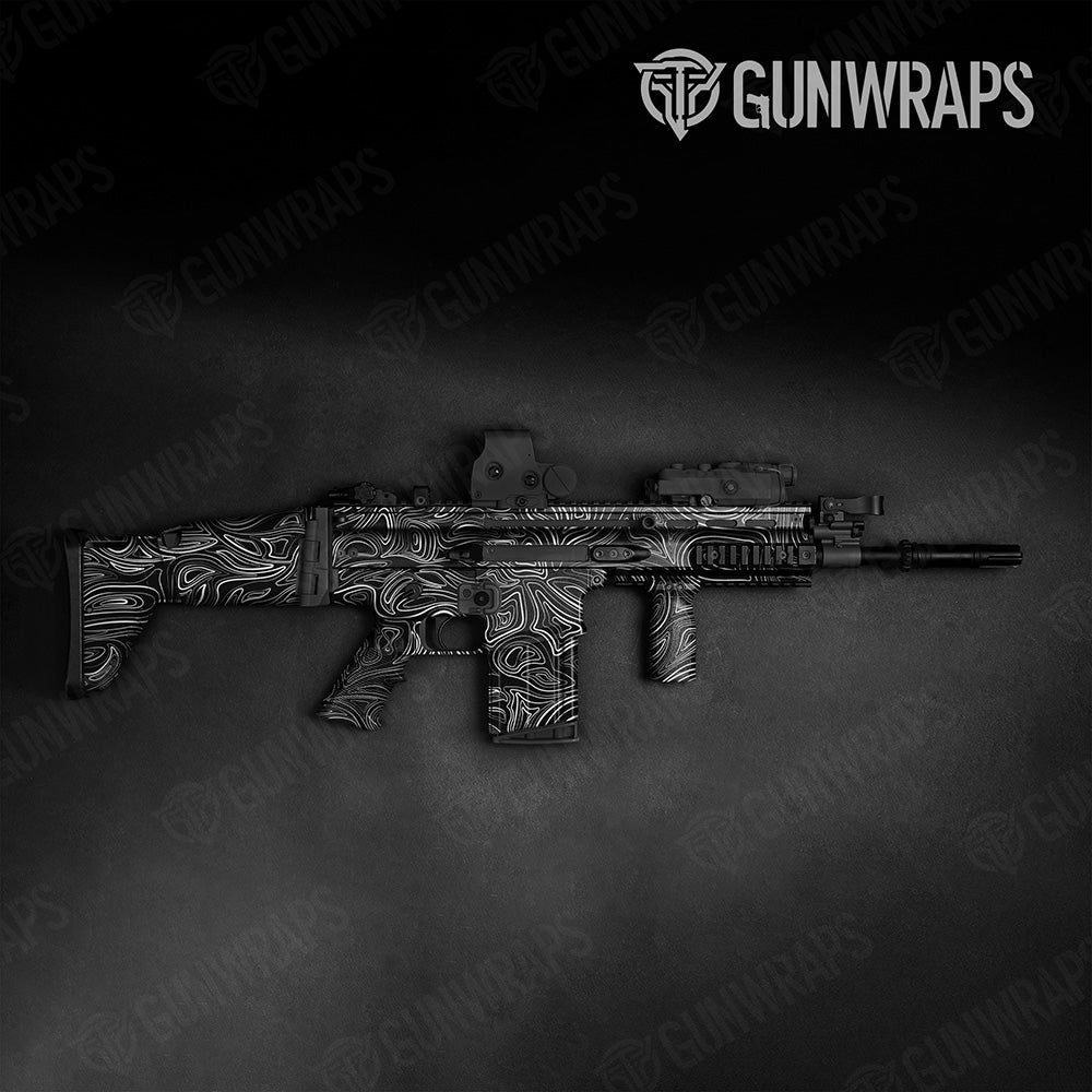 Damascus Black Tactical Gun Skin Vinyl Wrap