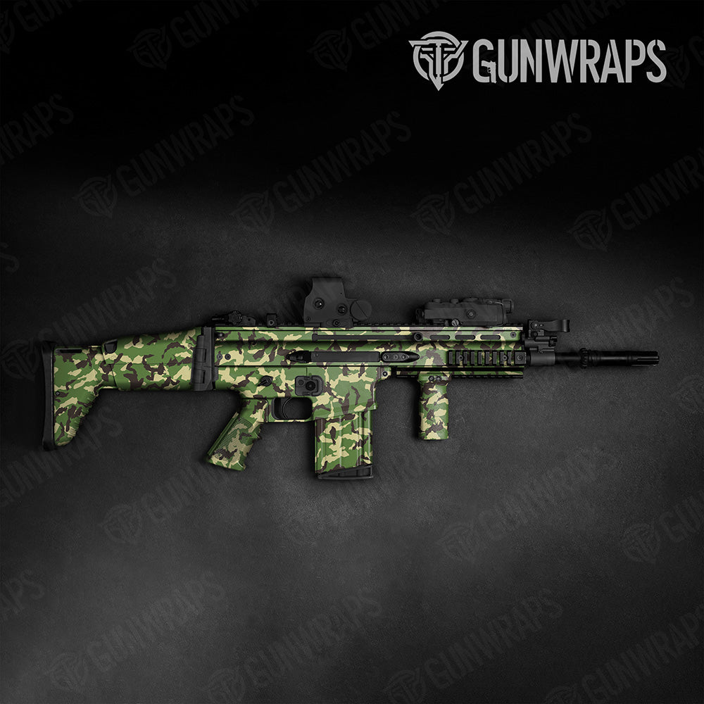 Erratic Jungle Camo Tactical Gun Skin Vinyl Wrap